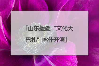 山东援疆“文化大巴扎”喀什开演