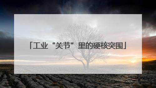 工业“关节”里的硬核突围