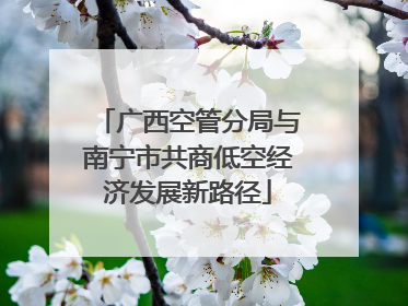 广西空管分局与南宁市共商低空经济发展新路径