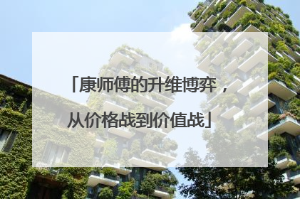 康师傅的升维博弈，从价格战到价值战