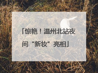 惊艳！温州北站夜间“新妆”亮相