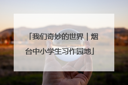 我们奇妙的世界｜烟台中小学生习作园地