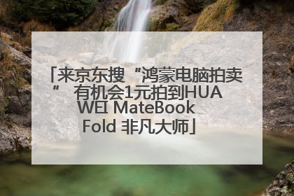 来京东搜“鸿蒙电脑拍卖” 有机会1元拍到HUAWEI MateBook Fold 非凡大师