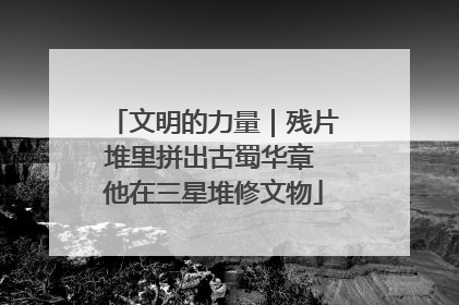 文明的力量｜残片堆里拼出古蜀华章 他在三星堆修文物