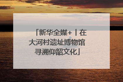 新华全媒+丨在大河村遗址博物馆寻溯仰韶文化