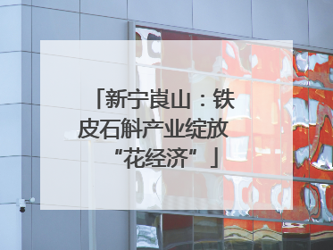 新宁崀山：铁皮石斛产业绽放“花经济”