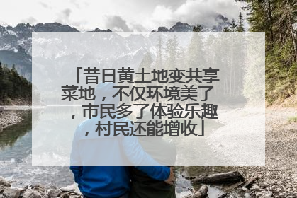 昔日黄土地变共享菜地，不仅环境美了，市民多了体验乐趣，村民还能增收