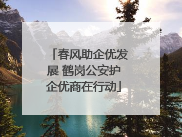 春风助企优发展 鹤岗公安护企优商在行动