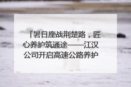 暑日鏖战荆楚路，匠心养护筑通途——江汉公司开启高速公路养护专项工程建设热潮