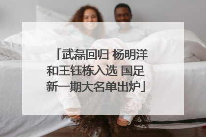 武磊回归 杨明洋和王钰栋入选 国足新一期大名单出炉