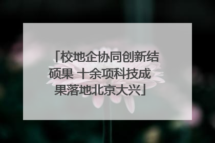 校地企协同创新结硕果 十余项科技成果落地北京大兴