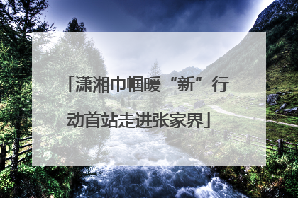 潇湘巾帼暖“新”行动首站走进张家界