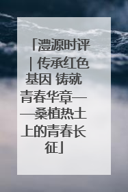 澧源时评｜传承红色基因 铸就青春华章——桑植热土上的青春长征