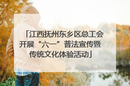 江西抚州东乡区总工会开展“六一”普法宣传暨传统文化体验活动