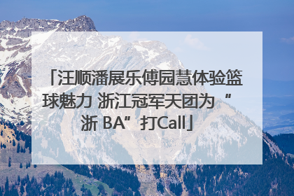 汪顺潘展乐傅园慧体验篮球魅力 浙江冠军天团为“浙 BA”打Call