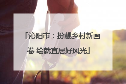 沁阳市：扮靓乡村新画卷 绘就宜居好风光