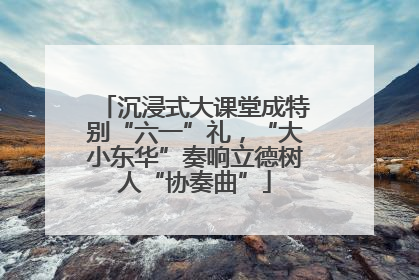 沉浸式大课堂成特别“六一”礼，“大小东华”奏响立德树人“协奏曲”