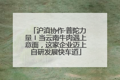 沪滇协作·普陀力量〡当云南牛肉遇上意面，这家企业迈上自研发展快车道