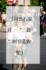 河北石家庄：“三夏”时节麦收忙
