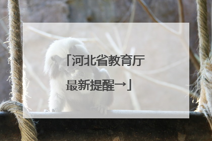 河北省教育厅最新提醒→