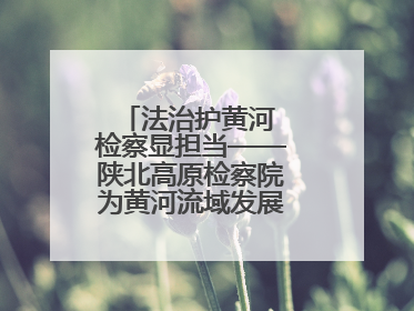 法治护黄河 检察显担当——陕北高原检察院为黄河流域发展注入法治动能