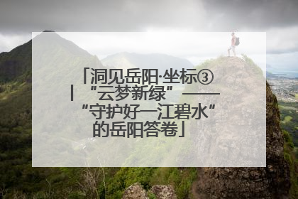 洞见岳阳·坐标③丨“云梦新绿”——“守护好一江碧水”的岳阳答卷