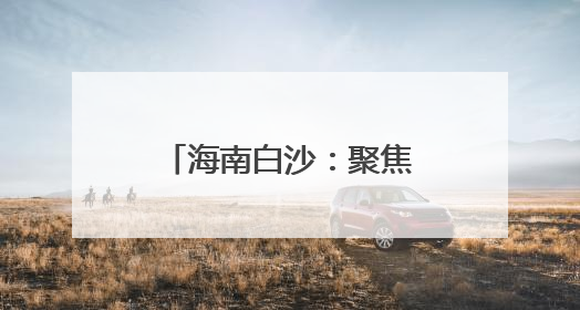 海南白沙：聚焦问题整改 激励担当作为 绘就高质量发展新图景
