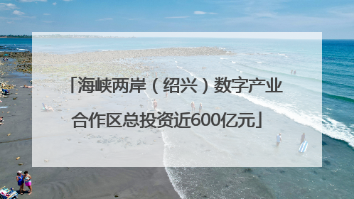 海峡两岸（绍兴）数字产业合作区总投资近600亿元