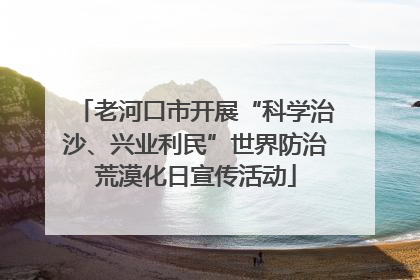 老河口市开展“科学治沙、兴业利民”世界防治荒漠化日宣传活动