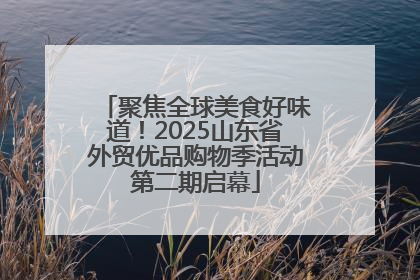 聚焦全球美食好味道！2025山东省外贸优品购物季活动第二期启幕