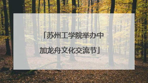 苏州工学院举办中加龙舟文化交流节