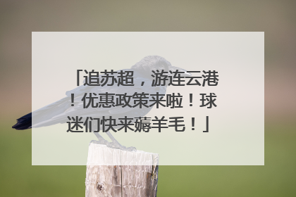追苏超，游连云港！优惠政策来啦！球迷们快来薅羊毛！