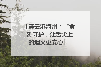 连云港海州：“食”刻守护，让舌尖上的烟火更安心