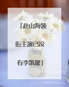 赴山海领衔主演已没有李凯馨