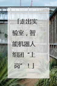 走出实验室，智能机器人组团“上岗”！