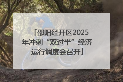 邵阳经开区2025年冲刺“双过半”经济运行调度会召开