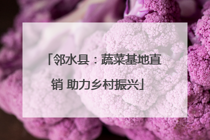 邻水县：蔬菜基地直销 助力乡村振兴