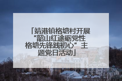 靖港镇格塘村开展“韶山红途砺党性 格塘先锋践初心”主题党日活动