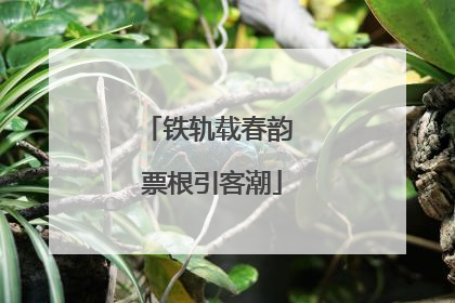 铁轨载春韵 票根引客潮