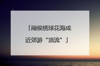 闽侯绣球花海成近郊游“顶流”