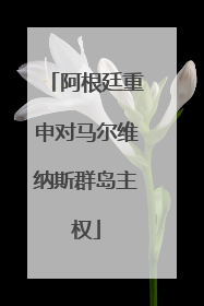 阿根廷重申对马尔维纳斯群岛主权