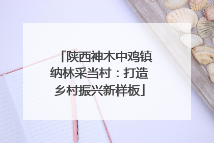 陕西神木中鸡镇纳林采当村：打造乡村振兴新样板