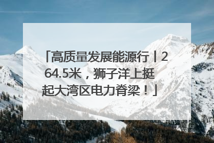 高质量发展能源行丨264.5米，狮子洋上挺起大湾区电力脊梁！