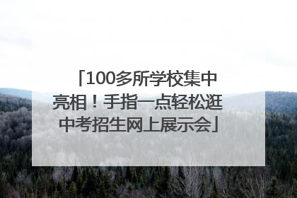 100多所学校集中亮相！手指一点轻松逛中考招生网上展示会