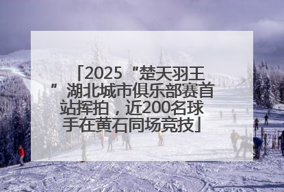 2025“楚天羽王”湖北城市俱乐部赛首站挥拍，近200名球手在黄石同场竞技