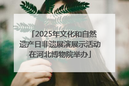 2025年文化和自然遗产日非遗展演展示活动在河北博物院举办