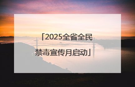 2025全省全民禁毒宣传月启动