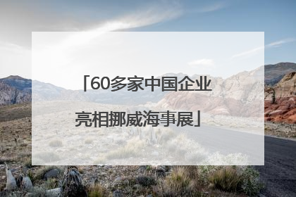 60多家中国企业亮相挪威海事展