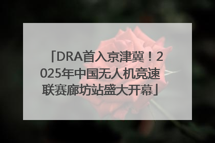 DRA首入京津冀！2025年中国无人机竞速联赛廊坊站盛大开幕